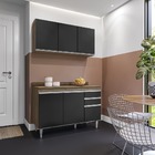 Kit Cozinha Balcão Melissa E Aéreo 120cm S/ Tampo Freijó Com