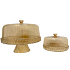 Kit Cozinha Boleira E Queijeira Ambar 2pçs Glamour Plasútil