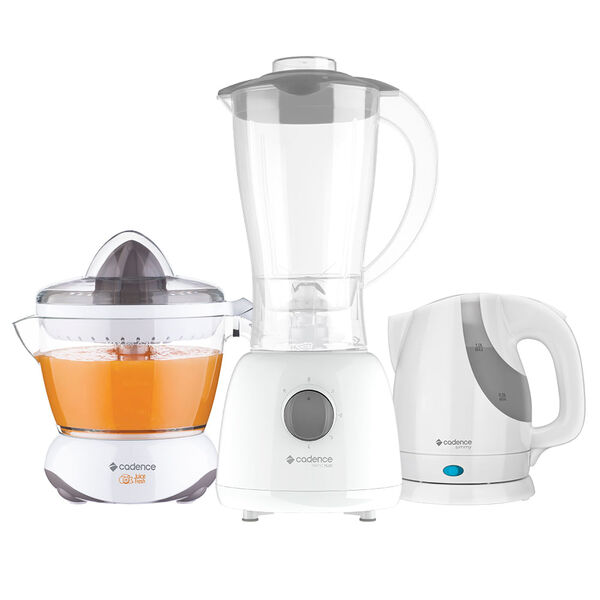 Kit Cozinha Branca Cadence - Liquidificador - Chaleira - Espr