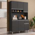 Kit Cozinha Compacta 105cm Com 6 Portas 1 Gaveta Márcia - Ajl