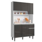 Kit Cozinha Compacta 105cm Com 6 Portas 1 Gaveta Márcia Branc