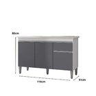 Kit Cozinha Compacta 105cm Marcia E Balcão Gabinete De Pia Se