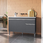 Kit Cozinha Compacta 105cm Marcia E Balcão Gabinete De Pia Se