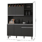 Kit Cozinha Compacta 130cm Alice E Balcão Gabinete De Pia Sem