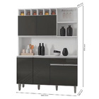 Kit Cozinha Compacta 130cm Com 6 Portas 1 Gaveta Alice - Ajl