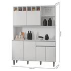 Kit Cozinha Compacta 130cm Com 6 Portas E 1 Gaveta Alice Bran