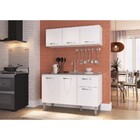 Kit Cozinha Compacta 2 Peças Balcão E Aéreo Raíssa Light 6 Po