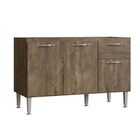 Kit Cozinha Compacta 2 Peças Balcão E Armário Aéreo Raíssa Li