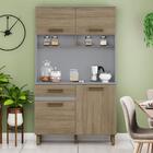 Kit Cozinha Compacta 4 Portas 1 Gaveta Lívia Multimóveis Cr60