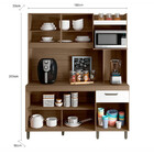 Kit Cozinha Compacta 5 Portas 1 Gaveta Anita Poliman Móveis