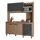 Kit Cozinha Compacta 5 Portas 1 Gaveta Para Pia E Cuba Anita