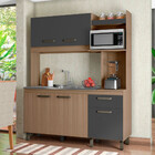 Kit Cozinha Compacta 5 Portas 1 Gaveta Para Pia E Cuba Anita