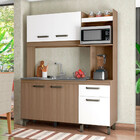 Kit Cozinha Compacta 5 Portas 1 Gaveta Para Pia E Cuba Anita