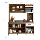 Kit Cozinha Compacta 5 Portas 1 Gaveta Para Pia E Cuba Anita