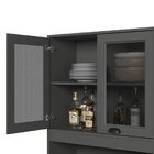 Kit Cozinha Compacta 5 Portas 3 Gavetas Diamond Chumbo/bianco