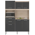 Kit Cozinha Compacta 6 Portas 2 Gavetas Harmonia - Ssx Multic