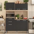 Kit Cozinha Compacta 6 Portas 2 Gavetas Harmonia - Ssx Multic