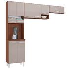 Kit Cozinha Compacta 8 Portas Isadora Capuccino/off White - P