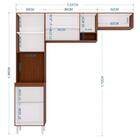 Kit Cozinha Compacta 8 Portas Isadora Capuccino/off White - P