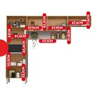 Kit Cozinha Compacta Com 6 Portas Alba Amêndola/nude