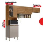 Kit Cozinha Compacta Com 6 Portas Alba Amêndola/nude