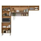 Kit Cozinha Compacta Com 6 Portas Alba Amêndola/nude