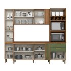 Kit Cozinha Compacta Com Tampo 120 Cm Nature/verde Hp