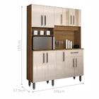 Kit Cozinha Compacta Lilian 10 Portas Freijó Off White