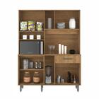 Kit Cozinha Compacta Lilian 10 Portas Freijó Off White