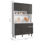 Kit Cozinha Compacta Márcia 105cm Com 6 Portas E 1 Gaveta Bra