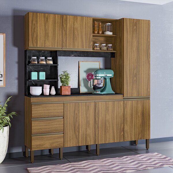 Kit Cozinha Compacta Peternella Atenas 180 Cm 6 Portas