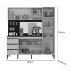 Kit Cozinha Compacta Peternella Atenas 180 Cm 6 Portas