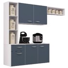 Kit Cozinha Compacta Suspensa Isis 163cm 5 Portas 1 Gaveta Br