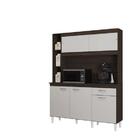 Kit Cozinha Duda 140 Cm 5 Pts 1 Gav. Chocolate/off White