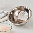 Kit Cozinha Escorredor De Arroz E Macarrão Inox Premium 2 Peç