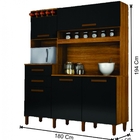 Kit Cozinha França Com Adega 5 Portas E 2 Gavetas Arte Móveis