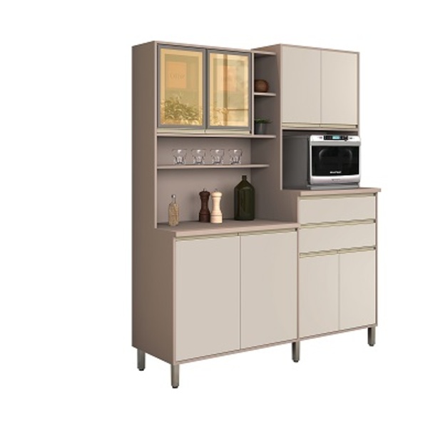 Kit Cozinha Gabi 08 Portas Connect/off White – Vitamov