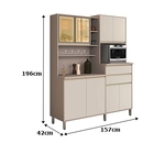 Kit Cozinha Gabi 08 Portas Connect/off White – Vitamov