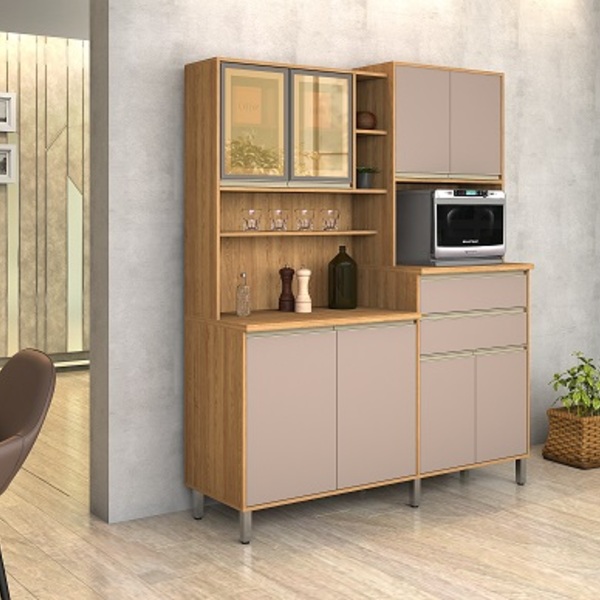Kit Cozinha Gabi 08 Portas Freijó/connect – Vitamov | Leroy Merlin
