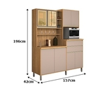 Kit Cozinha Gabi 08 Portas Freijó/connect – Vitamov