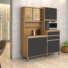 Kit Cozinha Gabi 08 Portas Freijó/grafite – Vitamov