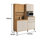 Kit Cozinha Gabi 08 Portas Ripado Freijó/off White – Vitamov