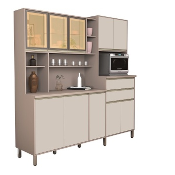 Kit Cozinha Gabi 10 Portas Connect/off White – Vitamov