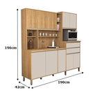 Kit Cozinha Gabi 10 Portas Ripado Freijó/off White – Vitamov