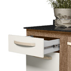 Kit Cozinha Harley Com Tampo 11 Portas 1 Gaveta Carvalho Off