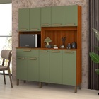 Kit Cozinha Jade 10 Portas Cinamomo/fendi - Vitamov