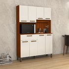 Kit Cozinha Jade 8 Portas Cinamomo/off White - Vitamov