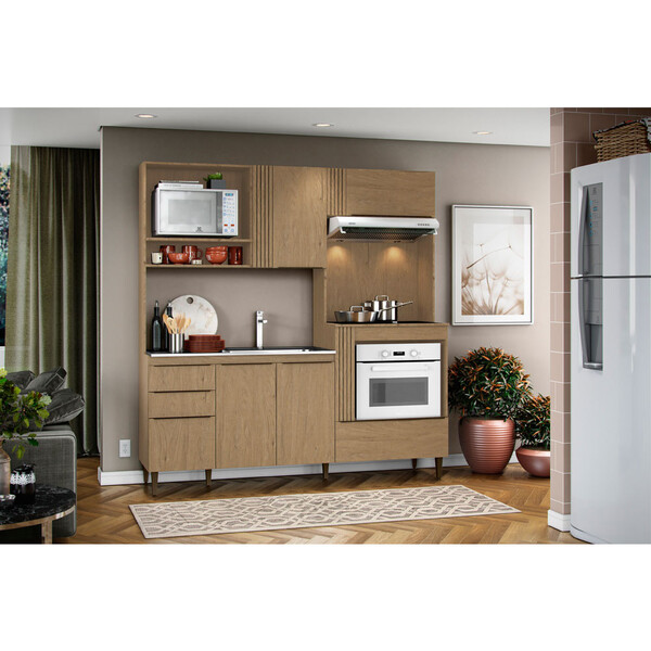 Kit Cozinha Lara 05 Portas 03 Gavetas Aramoveis