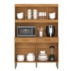 Kit Cozinha Laura 120cm 8 Portas 2 Gavetas Cinamomo/off White