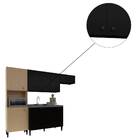 Kit Cozinha Lavanda Para Cuba Sem Tampo 8 Portas Damasco Pret